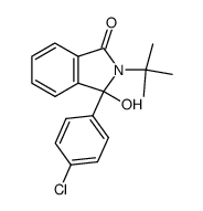 2-tert-butyl-3-(4-chloro-phenyl)-3-hydroxy-2,3-dihydro-isoindol-1-one结构式