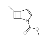 6-Methyl-2-azabicyclo[3.2.0]hepta-3,6-diene-2-carboxylic acid methyl ester结构式