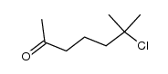 6-chloro-6-methyl-heptan-2-one Structure