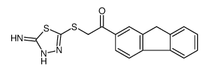 2-[(5-amino-1,3,4-thiadiazol-2-yl)sulfanyl]-1-(9H-fluoren-2-yl)ethanone Structure