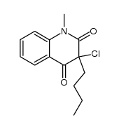 2,4(1H,3H)-Quinolinedione,3-butyl-3-chloro-1-methyl- Structure