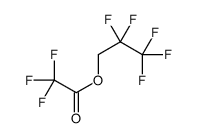 2,2,3,3,3-pentafluoropropyl 2,2,2-trifluoroacetate结构式