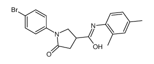 1-(4-bromophenyl)-N-(2,4-dimethylphenyl)-5-oxopyrrolidine-3-carboxamide结构式