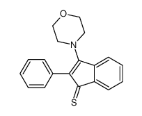 3-morpholin-4-yl-2-phenylindene-1-thione结构式