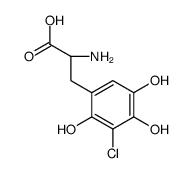 (2S)-2-amino-3-(3-chloro-2,4,5-trihydroxyphenyl)propanoic acid Structure