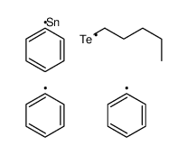 1-λ1-tellanylpentane,triphenyltin Structure