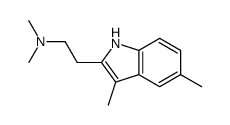 2-(3,5-dimethyl-1H-indol-2-yl)-N,N-dimethylethanamine结构式