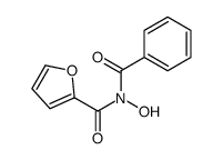 N-benzoyl-N-hydroxyfuran-2-carboxamide结构式