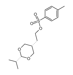 Toluene-4-sulfonic acid 2-(2-isopropyl-[1,3]dioxan-5-yl)-ethyl ester Structure