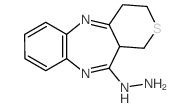 11-Hydrazino-1,3,4,11a-tetrahydrothiopyrano[4,3-b][1,5]benzodiazepine结构式