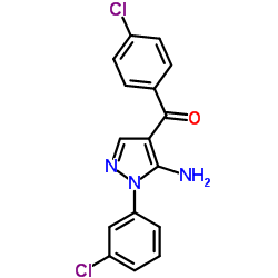 (5-AMINO-1-(3-CHLOROPHENYL)-1H-PYRAZOL-4-YL)(4-CHLOROPHENYL)METHANONE picture