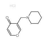 3-(1-piperidylmethyl)pyran-4-one Structure