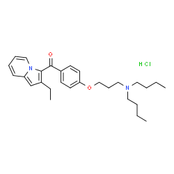 [4-[3-(dibutylamino)propoxy]phenyl](2-ethylindolizin-3-yl)methanone monohydrochloride picture