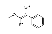 sodium (Z)-O-methyl phenylcarbonimidothioate结构式