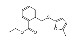 ethyl 2-[(5-methylfuran-2-yl)sulfanylmethyl]benzoate结构式