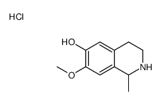 7-methoxy-1-methyl-1,2,3,4-tetrahydroisoquinolin-2-ium-6-ol,chloride Structure