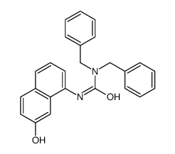 1,1-dibenzyl-3-(7-hydroxynaphthalen-1-yl)urea Structure