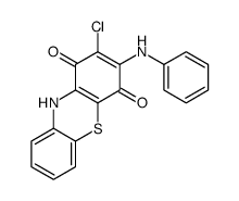 3-anilino-2-chloro-1H-phenothiazine-1,4(10H)-dione结构式