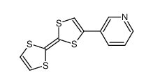 3-[2-(1,3-dithiol-2-ylidene)-1,3-dithiol-4-yl]pyridine Structure