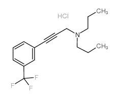 N,N-Dipropyl-3-(3-(trifluoromethyl)phenyl)-2-propyn-1-amine hydrochlor ide structure