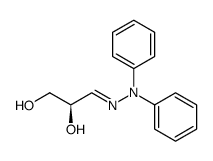 D-glyceraldehyde N,N-diphenylhydrazone Structure