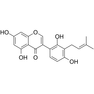 甘草异黄酮A结构式