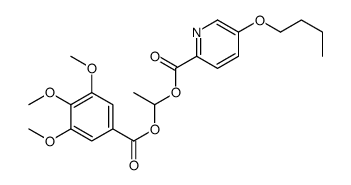 1-(3,4,5-trimethoxybenzoyl)oxyethyl 5-butoxypyridine-2-carboxylate Structure