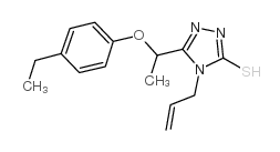 4-烯丙基-5-[1-(4-乙基苯氧基)乙基]-4H-1,2,4-噻唑-3-硫醇图片