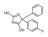 5-(4-fluorophenyl)-5-phenylimidazolidine-2,4-dione结构式