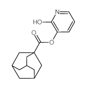 (2-oxo-1H-pyridin-3-yl) adamantane-1-carboxylate structure