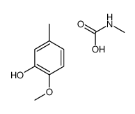 2-methoxy-5-methylphenol,methylcarbamic acid Structure