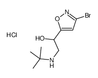 3-bromo-alpha-[[(1,1-dimethylethyl)amino]methyl]isoxazole-5-methanol monohydrochloride结构式