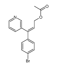 (Z)-3-Acetoxy-1-(4-bromophenyl)-1-(3-pyridyl)propene Structure