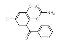 Methanone,[2-[(aminocarbonyl)oxy]-5-chloro-3-methylphenyl]phenyl-结构式