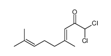 1,1-dichloro-4,8-dimethylnona-3,7-dien-2-one结构式