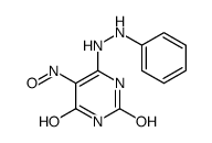 5-nitroso-6-(2-phenylhydrazinyl)-1H-pyrimidine-2,4-dione结构式