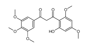 1-(4,6-dimethoxy-2-hydroxyphenyl)-3-(3,4,5-trimethoxyphenyl)propan-1,3-dione Structure