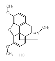 (4R,7aR,12bS)-7,9-dimethoxy-3-methyl-2,4,7a,13-tetrahydro-1H-4,12-methanobenzofuro[3,2-e]isoquinoline,hydrochloride结构式