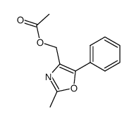 acetic acid-(2-methyl-5-phenyl-oxazol-4-ylmethyl ester) Structure