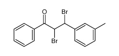 2,3-dibromo-1-phenyl-3-m-tolyl-propan-1-one Structure