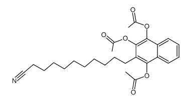 11-(1,3,4-triacetoxy-[2]naphthyl)-undecanenitrile结构式