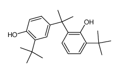 2-(tert-butyl)-4-(2-(3-(tert-butyl)-2-hydroxyphenyl)propan-2-yl)phenol结构式