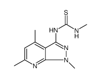 Thiourea, N-methyl-N'-(1,4,6-trimethyl-1H-pyrazolo[3,4-b]pyridin-3-yl)结构式