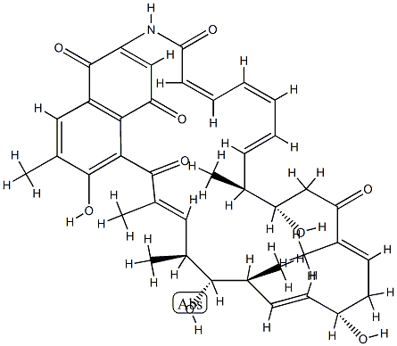 (4E,6Z)-30-Dechloro-2-demethylnaphthomycin A结构式