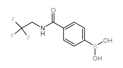 (4-((2,2,2-TRIFLUOROETHYL)CARBAMOYL)PHENYL)BORONIC ACID structure