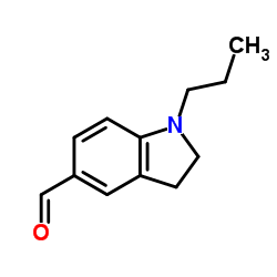 1-PROPYL-2,3-DIHYDRO-1H-INDOLE-5-CARBALDEHYDE structure