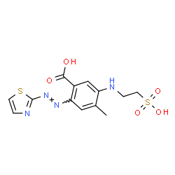 4-Methyl-5-[(2-sulfoethyl)amino]-2-[(thiazol-2-yl)azo]benzoic acid picture