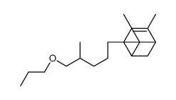 4,6-dimethyl-6-(4-methyl-5-propoxypentyl)bicyclo[3.1.1]hept-3-ene结构式