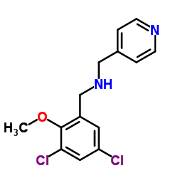 1-(3,5-DICHLORO-2-METHOXYPHENYL)-N-(PYRIDIN-4-YLMETHYL)METHANAMINE structure