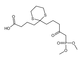 4-[2-(5-dimethoxyphosphoryl-4-oxopentyl)-1,3-dithian-2-yl]butanoic acid Structure